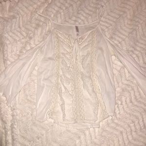 White off the shoulder top